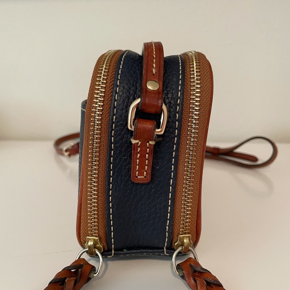 Dooney and Bourke Navy Pebble Leather Crossbody - Picture 3 of 9